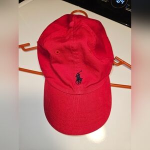 Polo by Ralph Lauren Red Cap with Navy Logo